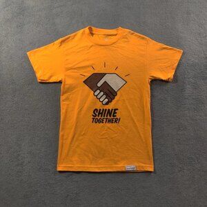 Diamond Supply Co Shirt Adult Mens Small Yellow Shine Together Spell Out